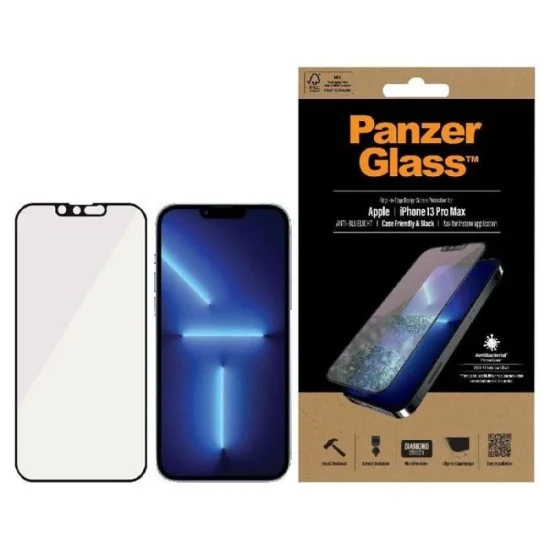 Screen Protector Iphone 13 Pro Max Panzerglass Cf Antibacterial Microfracture Black